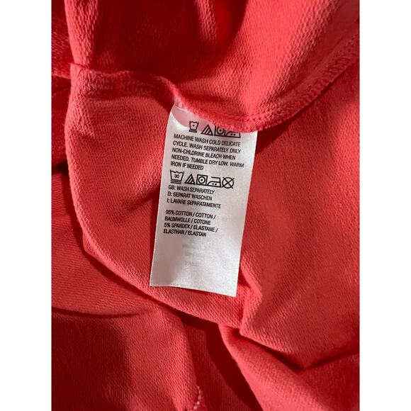 Sport Savvy French Terry Polo Collar Zip Raglan Sleeve Dress CORAL NWOT SIZE XL - Picture 7 of 9